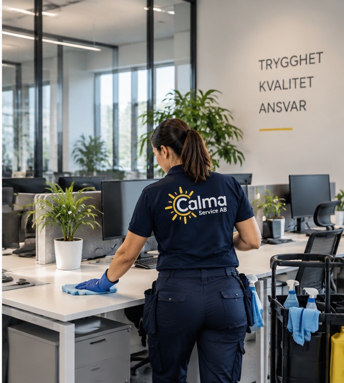 Calma Service städar en modern arbetsplats