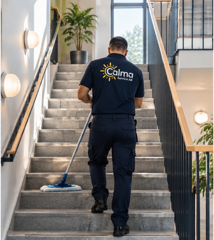 Calma Service utför trappstädning