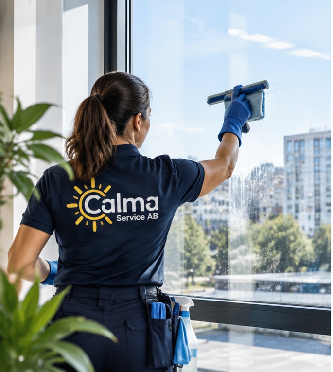 Calma Service utför fönsterputs